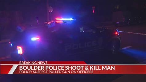 Man killed in shooting involving Boulder Police officers
